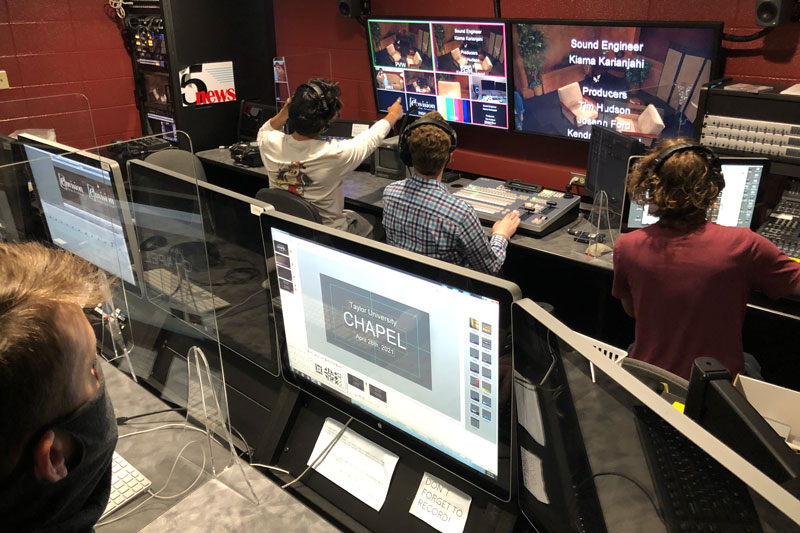 Learn live production and how to direct a crew from this control room