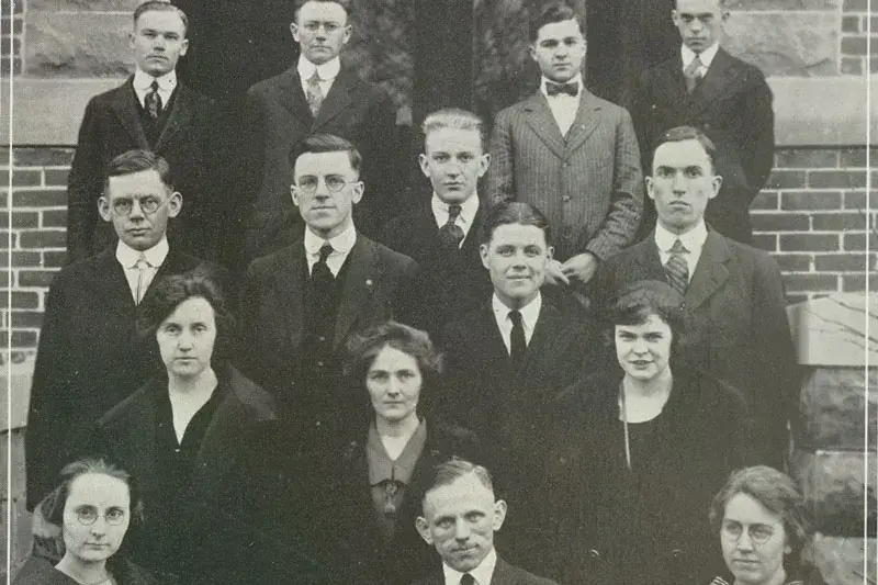 group of students in 1920