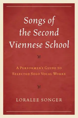 Songs of the Second Viennese School Cover