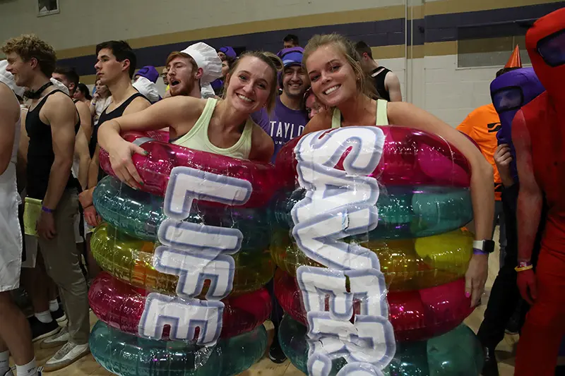 Taylor students dressed as Lifesavers