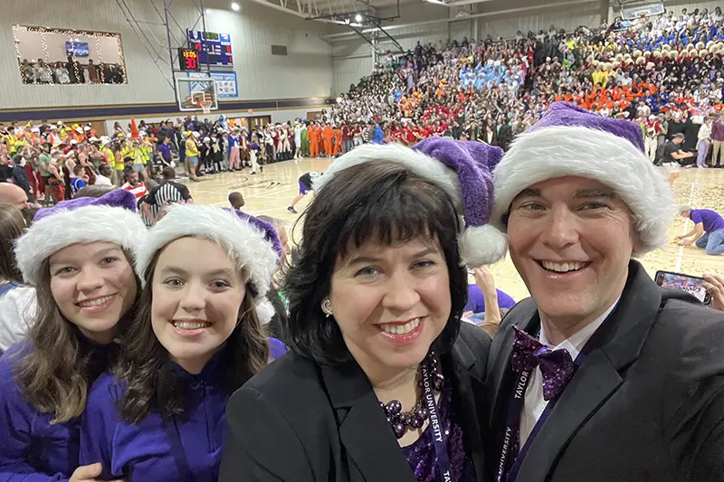 The Lindsay family at Silent Night