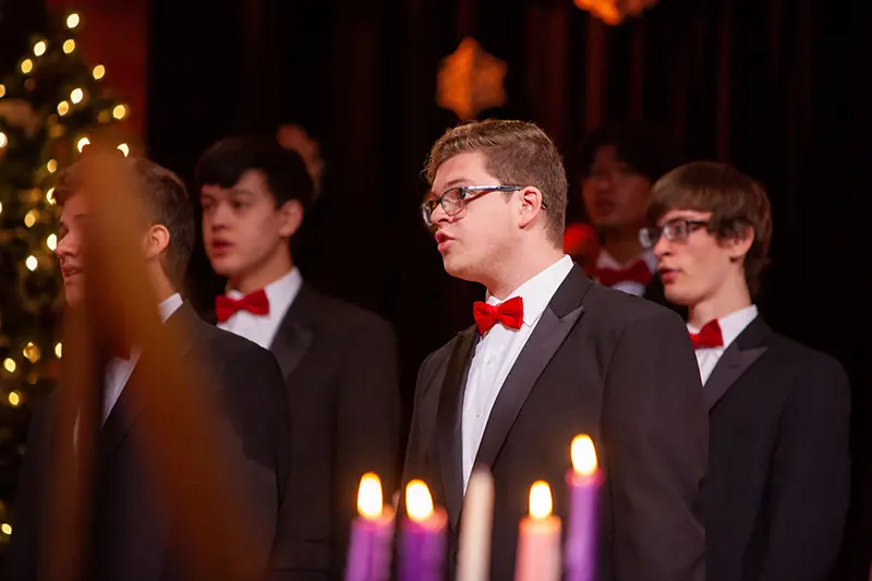 singers at Christmas concert