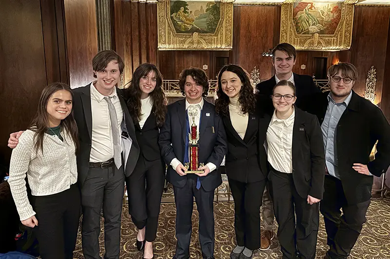 ethics bowl team after winning 3rd place