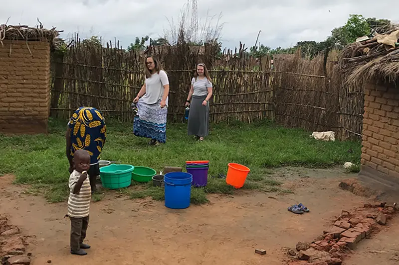 Taylor Students in Africa