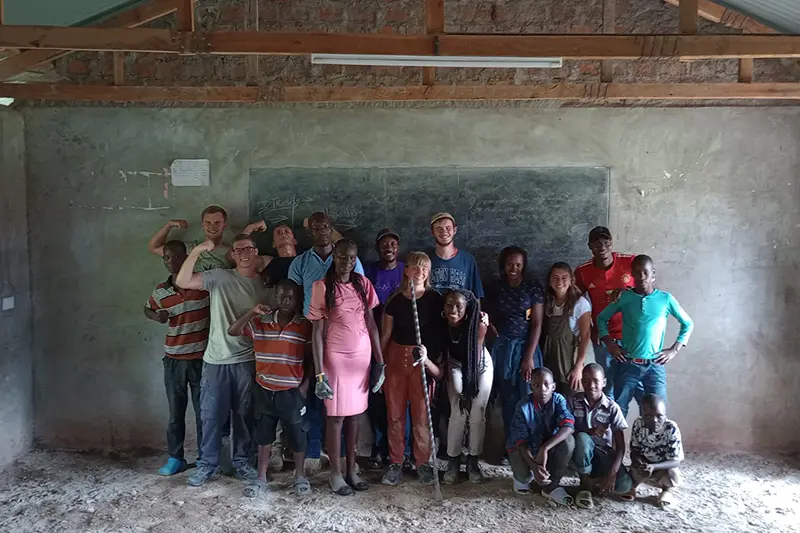 students in the school's classroom