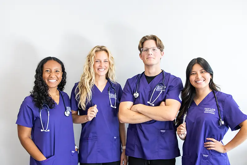 group of nursing students