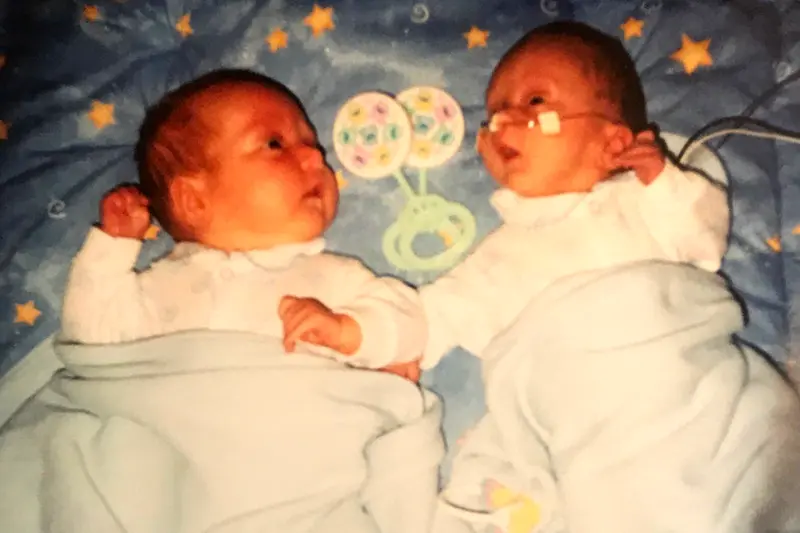 Braydon and Austin as infants