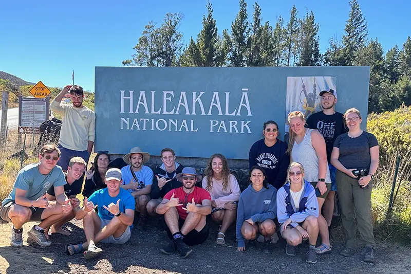 Taylor students at Haleakalā National Park
